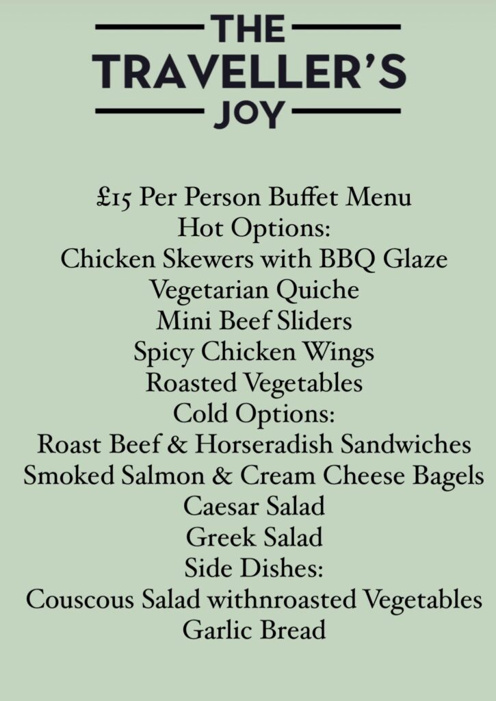 £15 Per Person Buffet
