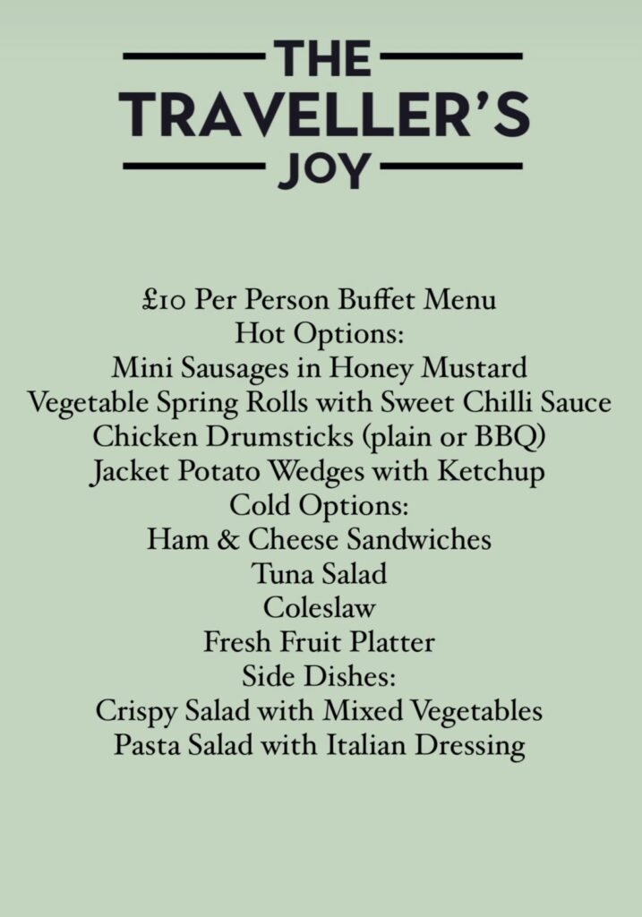 £10 Per Person Buffet