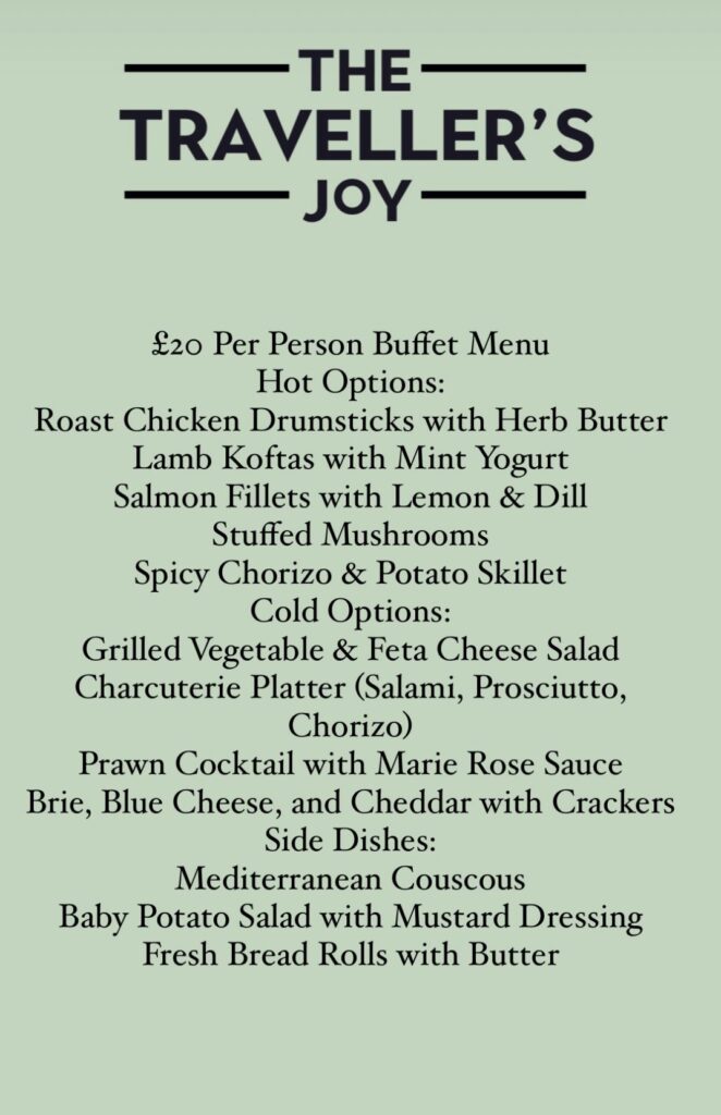 £20 Per person buffet