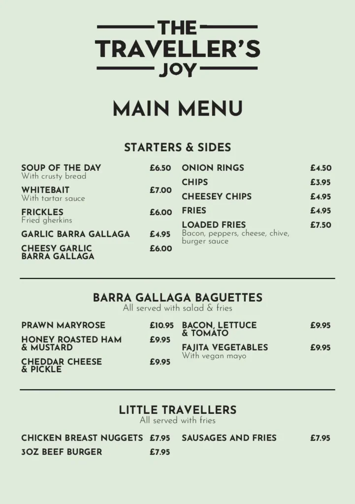 Menu Page 1