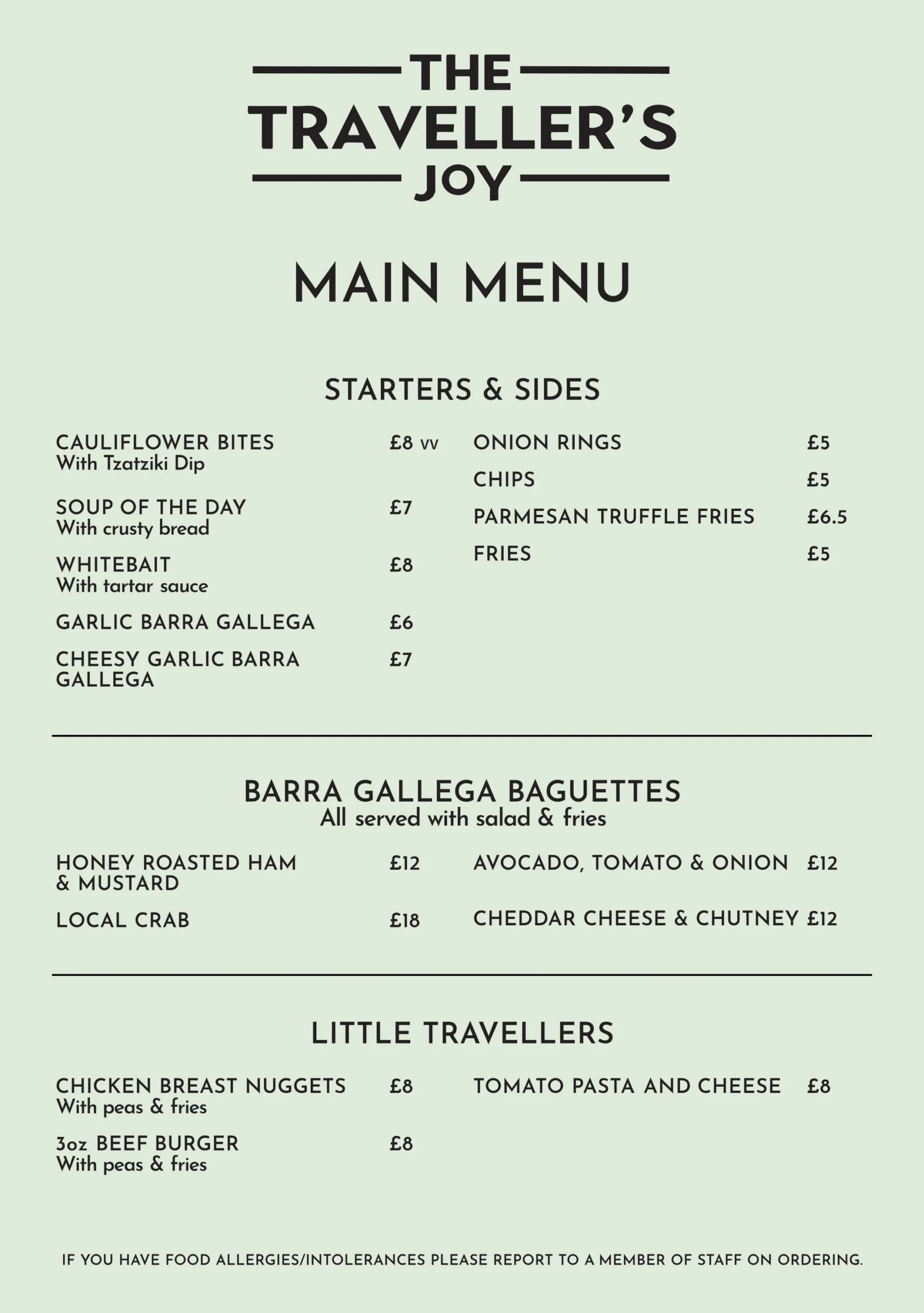 Menu Pg 1